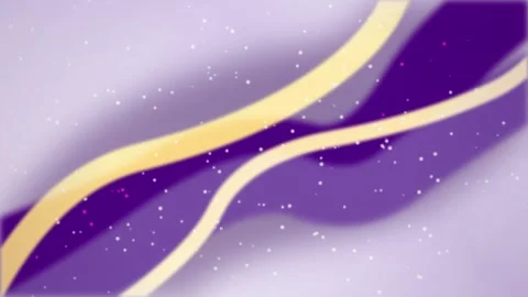 Ribbon waves and drifting particles seamless loop motion background Vidéo 344632715