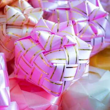 Ribbon weaving Stock Photos