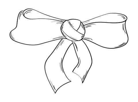 Ribbon on the white background Stock Illustration