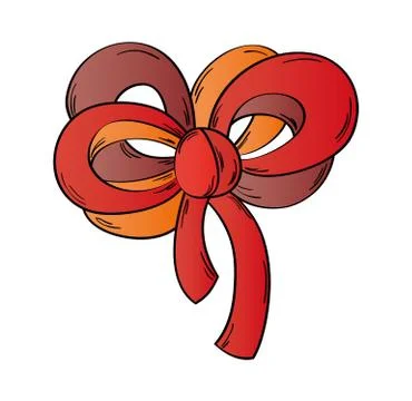 Ribbon on the white background Stock Illustration