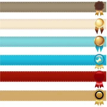 Ribbons and awards Stock Illustration
