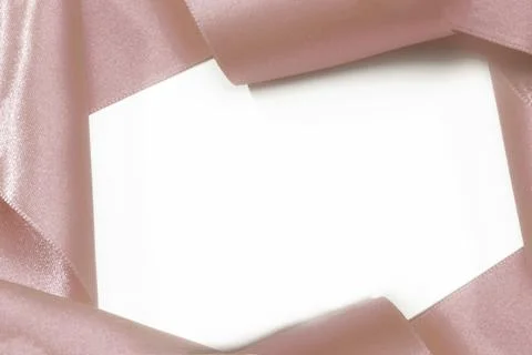 Ribbons On Background, wavy pattern like flower, copy space at center Stock Photos