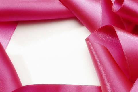 Ribbons On Background, wavy pattern like flower, copy space at center Stock Photos