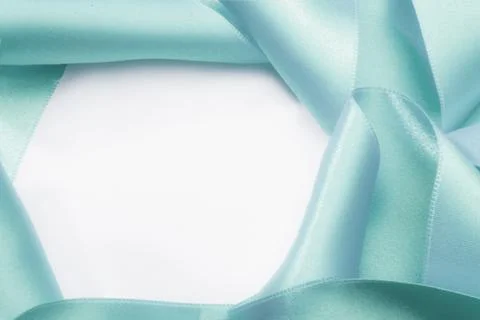Ribbons On Background, wavy pattern like flower, copy space at center Foto stock
