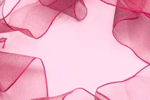Ribbons On Background, wavy pattern like flower, copy space at center Stock Photos