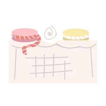 Ribbons for bracelet making semi flat color vector object Stock Illustration