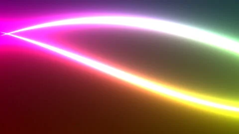 Ribbons of Bright Light Noughties Effect Clean Modern Lights Threads Video stock 139720811