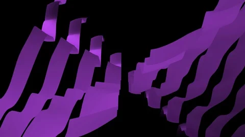 Ribbons Graphics Flowing Animation Stock Footage 100718462