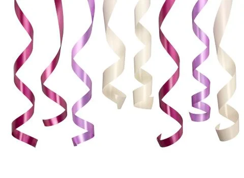 Ribbons hanging down Stock Photos