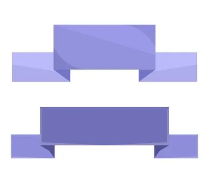 Ribbons icon illustrated in vector on white background Stock Illustration