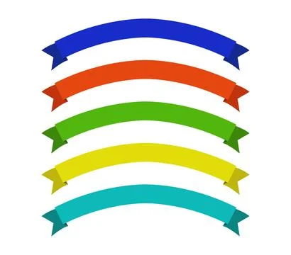 Ribbons icon illustrated in vector on white background Illustrazione stock