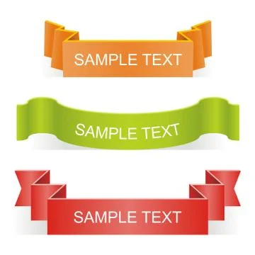 Ribbons Stock Illustration