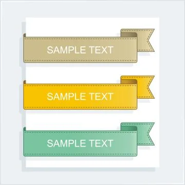 Ribbons Stock Illustration