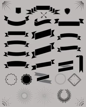 Ribbons Stock Illustration