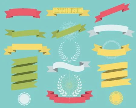 Ribbons Stock Illustration