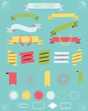 Ribbons Stock Illustration