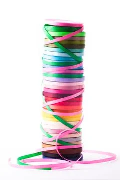 The ribbons isolated Stock Photos