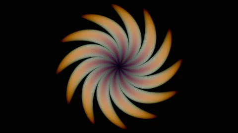 Ribbons Organic Pattern of Ripple Spokes Underwater Abstract Creature Starfis Видео 143984185