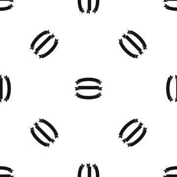 Ribbons pattern seamless black Stock Illustration