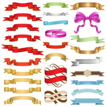 Ribbons Set II Stock Illustration