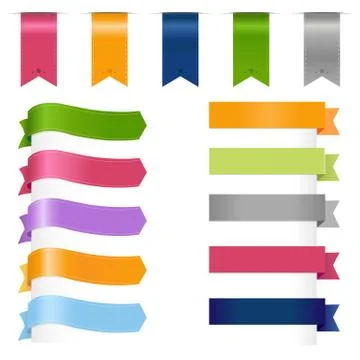 Ribbons set Stock Illustration