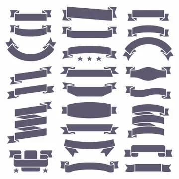 Ribbons set Stock Illustration