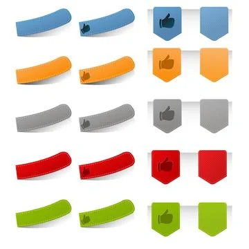 Ribbons Set Stock Illustration