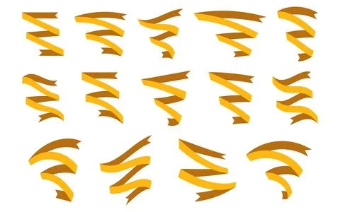 Ribbons set Stock Illustration