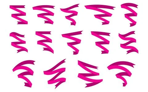 Ribbons set Stock Illustration