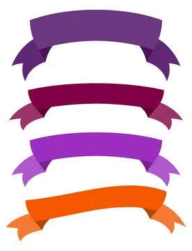 Ribbons set Stock Illustration