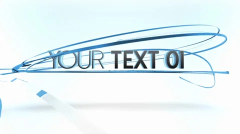 Ribbons Texts Presentation - After Effects Template Stock After Effects