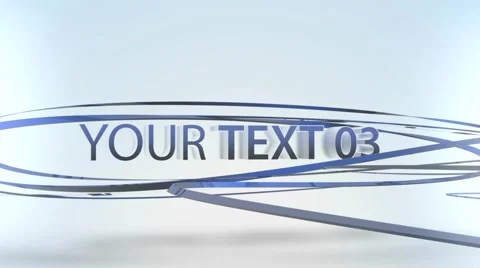 Ribbons Texts Presentation - Apple Motion 5 and Final Cut Pro X Template Stockmateriaal After Effects