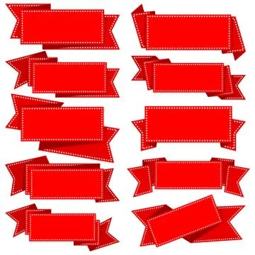 Ribbons. Vector Illustration Stock Illustration