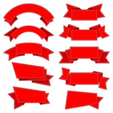 Ribbons. Vector Illustration Stock Illustration