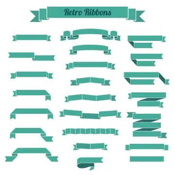 Ribbons vector templates Stock Illustration