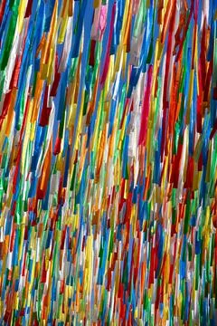 Ribbons in the wind. Stock Photos