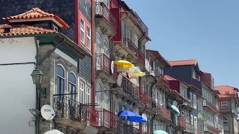 Ribeira Square (Riverfront) in Porto Stock Footage 199787428