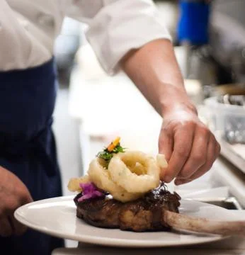 Ribeye chop Stock Photos