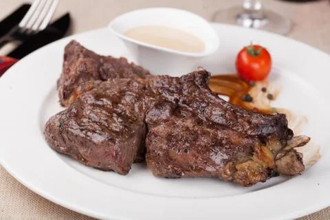 Ribeye steak Stock Photos