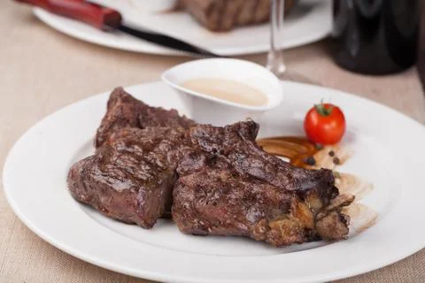 Ribeye steak Stock Photos