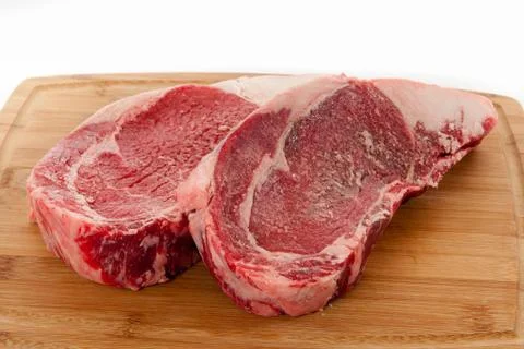 Ribeye steaks Stock Photos