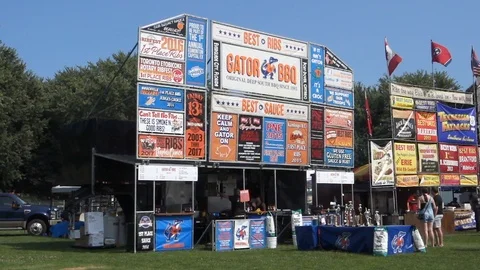 Ribfest BBQ Vendor 動画素材 94217192