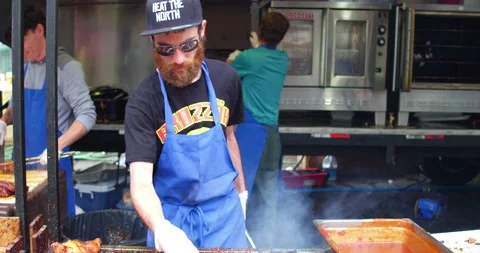 Ribfest in Toronto Canada Video stock 172025589