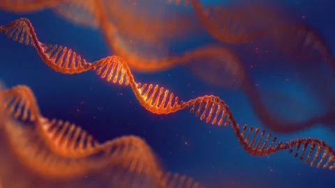 Ribonucleic acid (RNA) molecules Stock Footage 263899114