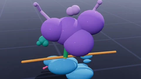Ribosome complex molecular biology 3d loop 3D animation seamless loop Stock Footage 341733760