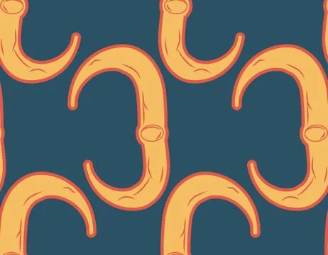 Ribs seamless pattern. Bone ornament. Medical anatomy background Illustrazione stock