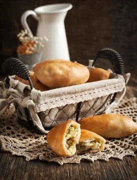 Rice and egg pie Stock Photos