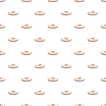 Rice and red beans dish seamless pattern background Stock Illustration