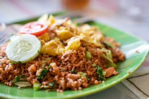 Rice and vegetable dish Stock Photos