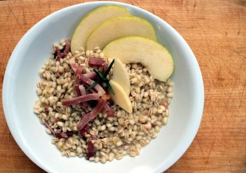 Rice with apple Stock Photos